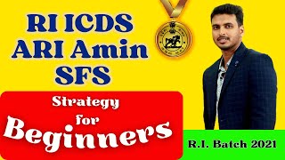 RI ICDS ARI Amin SFS  Beginners Strategy B  OSSSC Combined Recruitment Examination 2023  2024 [upl. by Analaf]