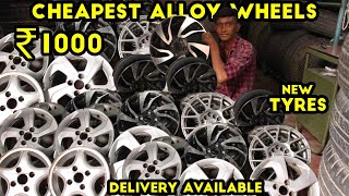 Cheapest Alloy Wheels and Tyres Alloy Wheels Market Branded Car Alloys Wheels Car Spares Low Cost [upl. by Dibbrun]