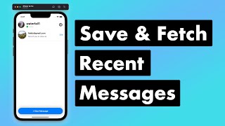 SwiftUI Firebase Chat 14 Save and Fetch Recent Messages [upl. by Abert]