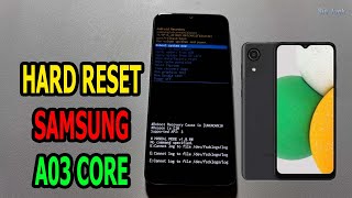 Hard Reset Samsung A03 Core Reset Dengan tombol [upl. by Eseilanna]