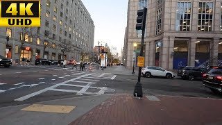 4K Walk in Massachusetts  Boylston Street [upl. by Kurth]