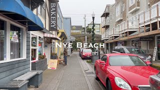 WALKING Newport Oregon Nye Beach [upl. by Anaujait]