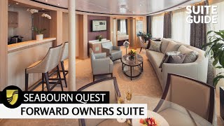 Seabourn Quest  Forward Owners Suite Full Walkthrough Tour  4K [upl. by Eugnimod664]