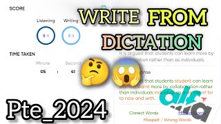 Write From Dictation 🎧✍️ PTE ACADEMIC Tips amp Tricks  Best Listening Questions Practice2024 [upl. by Massab]