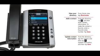 Polycom Phone Contacts amp Directories  MidRivers Communications [upl. by Tnilc540]