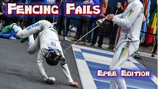 Nearly 2 minutes of epee fencers falling over  Fencing Fails [upl. by Sible]