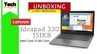 UNBOXING Lenovo Ideapad 330 i5 8th Gen 330 15IKB HindiTechKnowLogical 2018🔥🔥 [upl. by Nailil]