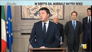 Il discorso di Matteo Renzi per lincarico di Governo [upl. by Dulciana]