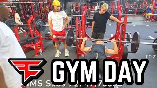 FAZE GOES TO THE GYM ft Stable Ronaldo Plaqueboymax Jason Adapt [upl. by Maure698]