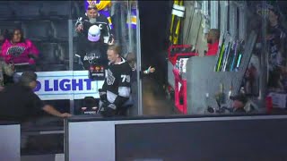 Samuel Helenius takes a solo lap prior to NHL debut [upl. by Treblihp]