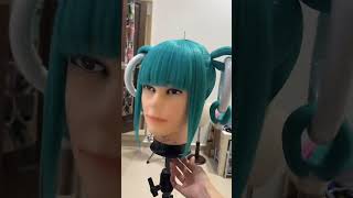 THE HATSUNE MIKU WIG miraimiku2023 vocaloid hatsunemiku cosplay wigs cosplaycostume [upl. by Jenkel86]