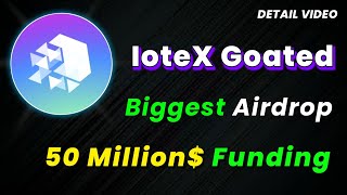 🪂Earn IOTX Tokens  IoTeX Goated New Biggest Airdrop  No Investment Airdrops 2024 [upl. by Giddings]