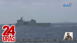 2 barkong pandigma ng China nagobserba habang nagpapatrol ang PHL at US Navies sa WPS  24 Oras [upl. by Nylirak]