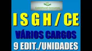 ISGH CE CONCURSO PÚBLICO INSTITUTO SAÚDE GESTÃO HOSPITALAR CEARÁ MATERIAL GRATUITO PROVA QUESTÕE [upl. by Ahtiek]