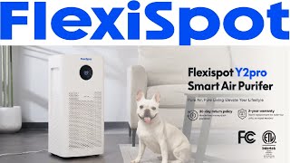 Flexispot Y2pro FlowPlus Air Purifier with a Tap to Control [upl. by Kevyn]