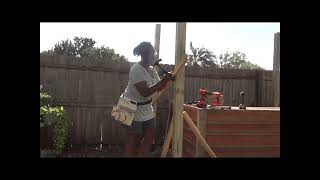 DIY Putting In Lean To Roof Posts And Supports [upl. by Assillam]