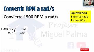 Convertir RPM a Rads [upl. by Riem]