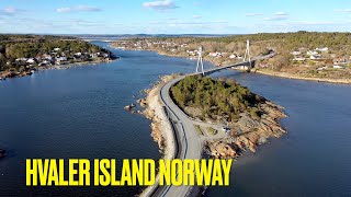 HVALER ISLAND FREDRIKSTAD NORWAY  DRONE VIEW 4K [upl. by Judie]