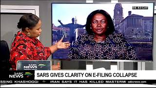 SARS gives clarity on efiling collapse [upl. by Larisa]