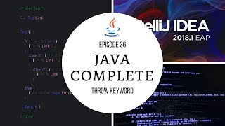 Java Complete Tutorial Ep 36  Throw Keyword [upl. by Eecrad]