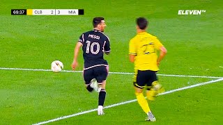 Lionel Messi Vs Columbus  2 Goals  Free Kick [upl. by Alehc]