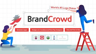 How to make Free logo on brandcrowd website  Brandcrowd [upl. by Irra308]