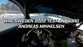 WRC RALLY SWEDEN 2022 TEST ONBAORD [upl. by Selmner]