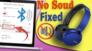 Bluetooth Connected but No Sound How to solve Bluetooth problem of laptop Bluetooth paring problem [upl. by Yorled]