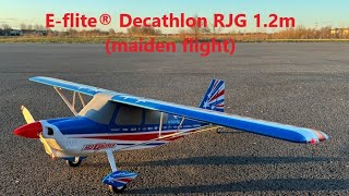 Eflite® Decathlon RJG 12m maiden flight [upl. by Salhcin74]