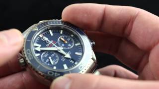 Omega Seamaster Planet Ocean 600M Chronograph Luxury Watch Review [upl. by Elwin439]