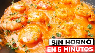 Esta RECETA DE LANGOSTINOS esta ARRASANDO EUROPA 😍🦐 En 5 MINUTOS 😜🍲 SIN HORNO y con SALSA CREMOSA [upl. by Evered]