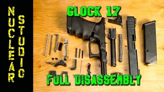 Glock 17 full disassembly  tutorial and review [upl. by Ashman]