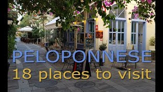 Peloponnese  18 places to visit [upl. by Odnesor]