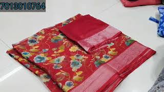 light weight shiffon brasso cut sarees price only 249 [upl. by Anoniw319]