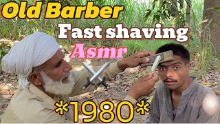 ASMR Fast shaving cream 🪒with barber is old part264 [upl. by Nivert]