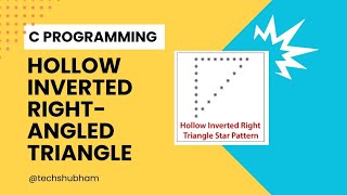 Hollow Inverted RightAngle Triangle By Star Pattern [upl. by Ynobe]