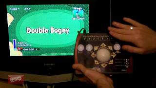 Golden Tee Golf plug and play arcade game  review and unboxing [upl. by Leunamesoj416]