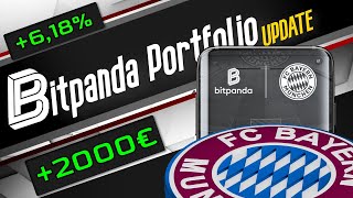 Bitpanda Portfolio Update  Bitpanda ist offizieller Krypto Partner des FC Bayern München [upl. by Boyden408]