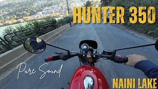 Hunter 350 Pure Exhaust Sound  Nainital Lake  REV IT WITH NAWAID [upl. by Chui]