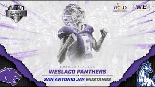 Football Playoffs 2023 San Antonio Jay Mustangs vs Weslaco Panthers [upl. by Anihsak]