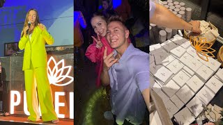 Vlog Purelei Birthday Event mit meinem Freund Party und ganz viel leckeres Essen  Marie Inspire [upl. by Shoifet]