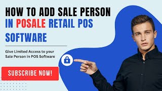 Add Sale Person Account in Retail POS Software  Limited Access  ASN posale [upl. by Gati]