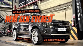 2024 FORD EVEREST TITANIUM  22 inch  Wheel set upgrade [upl. by Assirem]