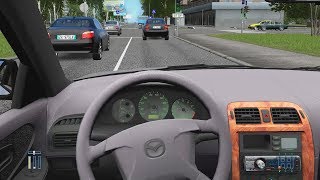 City Car Driving  Mazda 626  Street Racing [upl. by Aridan862]