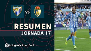 Resumen de Málaga CF vs SD Ponferradina 10 [upl. by Novyert]