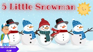 5 Little Snowman  Nursery Rhymes  Kids Song [upl. by Ignatz]