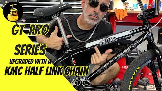 KMC Half Link Chain Install on 24quot GT Pro Series BMX [upl. by Notrab395]