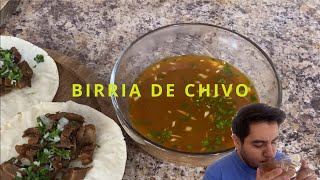 Birria de Chivo Estilo Michoacán Facil y Rapido  alcarbón [upl. by Vilma]