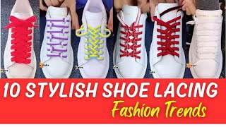 How to lace your shoes in 10 unique ways tie shoelaces kihoav [upl. by Errol235]