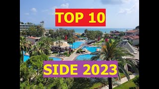 TOP 10 BEST 5 STAR HOTELS SIDE TURKIYE 2023 [upl. by Jollanta]